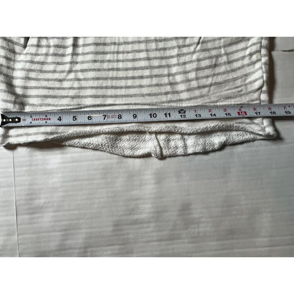 Kut From The Kloth Blouse Top Striped Open Knit White Gray Women's Size XS - Picture 5 of 9